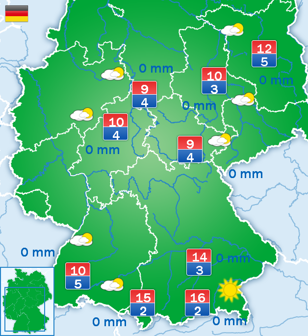 Weersverwachting voor vrijdag Weersverwachting voor vrijdag